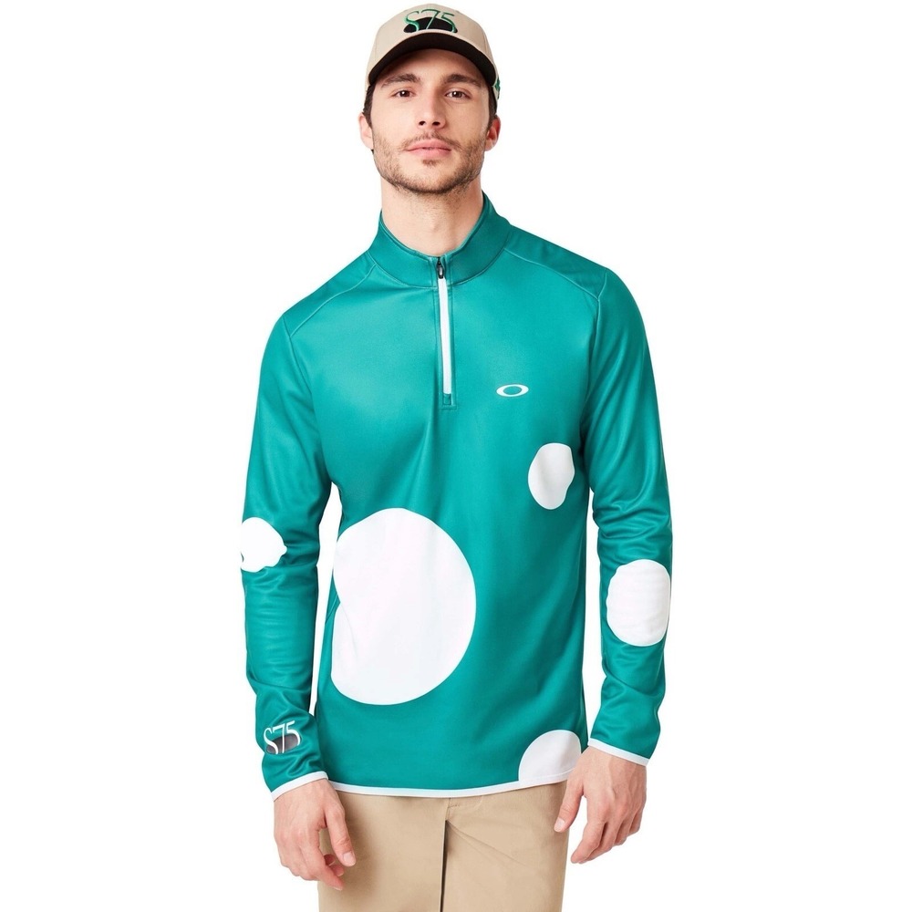 NWT‎ Oakley X Staple Range Mens Pullover 1/4 Zip Size L Green